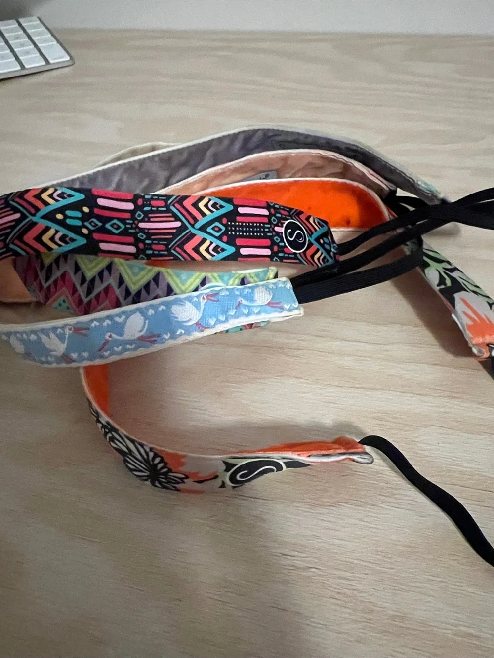 Multicolor Floral & Geometric Elastic Headband pack of 4